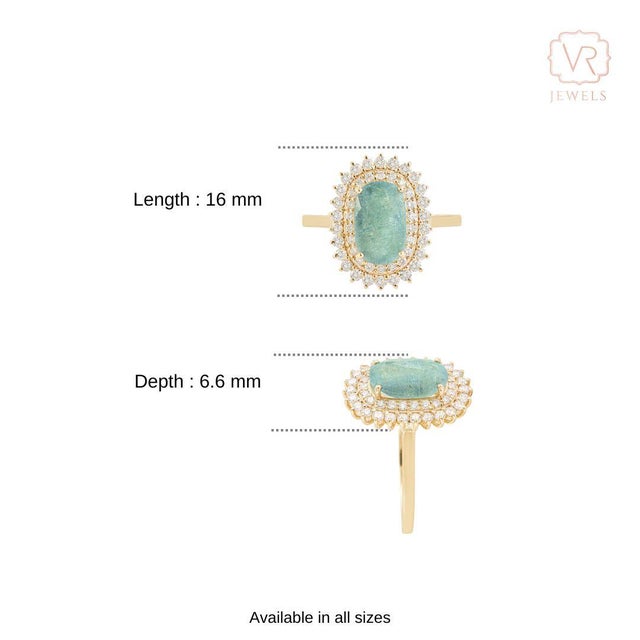 2.14Carats Natural Paraiba Tourmaline Cushion Cut Diamond Halo 14k Gold Ring Size 5.5 For Sale - Image 12 of 18
