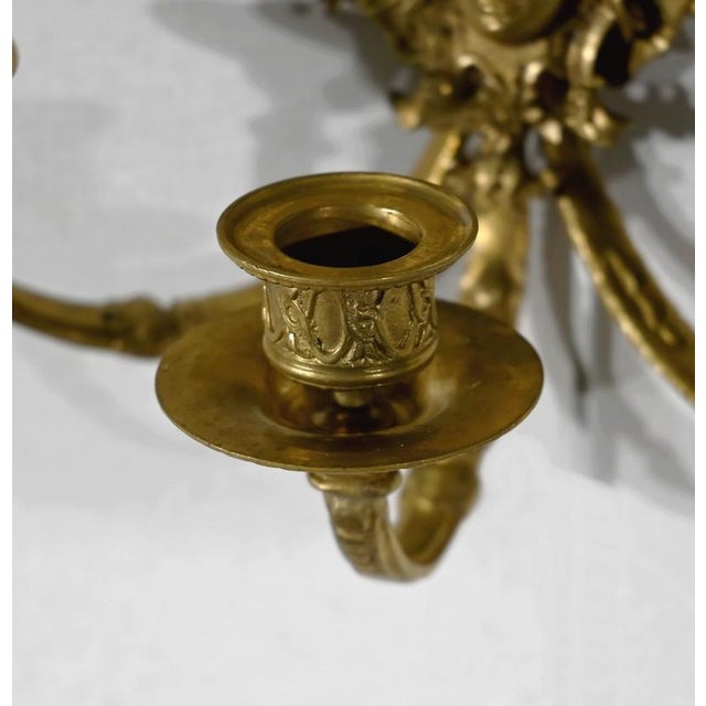 Napoleon III Gilded Bronze Wall Lights, Set of 2 For Sale - Image 16 of 18