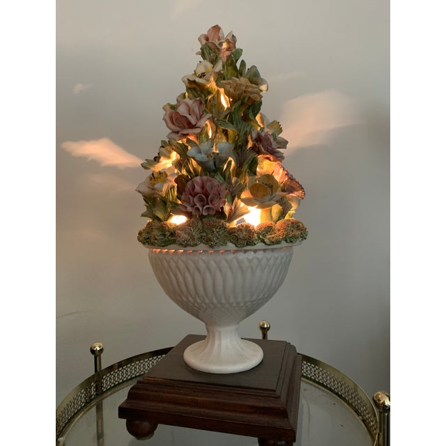Capodimonte Mid-Century Modern Topiary Tree Lantern For Sale - Image 4 of 8