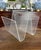 Mid-Century Modern Vintage MCM Mid Twentieth Century Modern “W” Form Bent Lucite Acrylic Magazine Rack 1970’s For Sale - Image 3 of 5