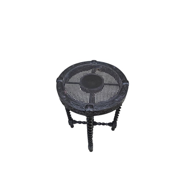 Antique Jacobean Revival Barley Twist Occasional Table For Sale - Image 4 of 7