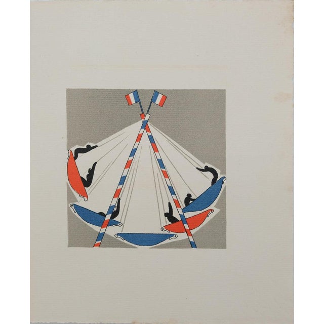Lucien Boucher, Les Barques volantes, Lithograph For Sale - Image 6 of 6
