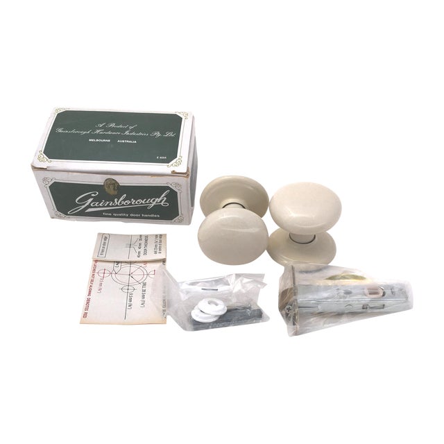 Gainsborough Bone Porcelain Door Handle Chairish