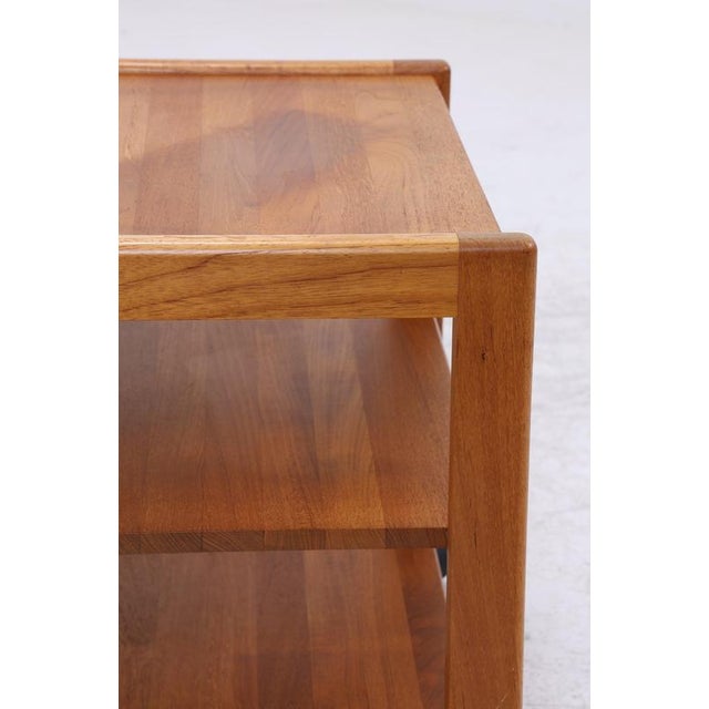 Brown Vintage Serving Trolley in Teak For Sale - Image 8 of 12