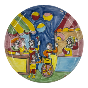 DeSimone Italian Hand-Painted Balloon Market Plate — 10”