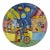 Vintage DeSimone-Style Hand-Painted Italian Ceramic Plate For Sale