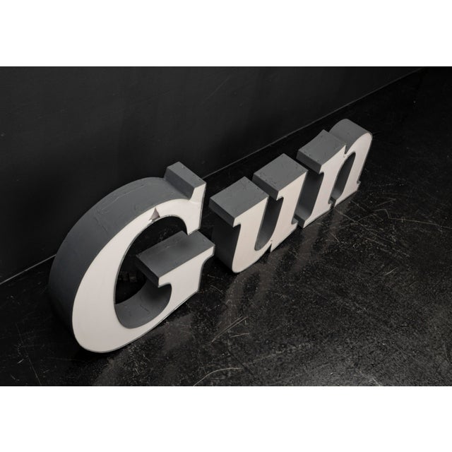 Gun LED Letters, 1980s, Set of 3 For Sale - Image 15 of 18
