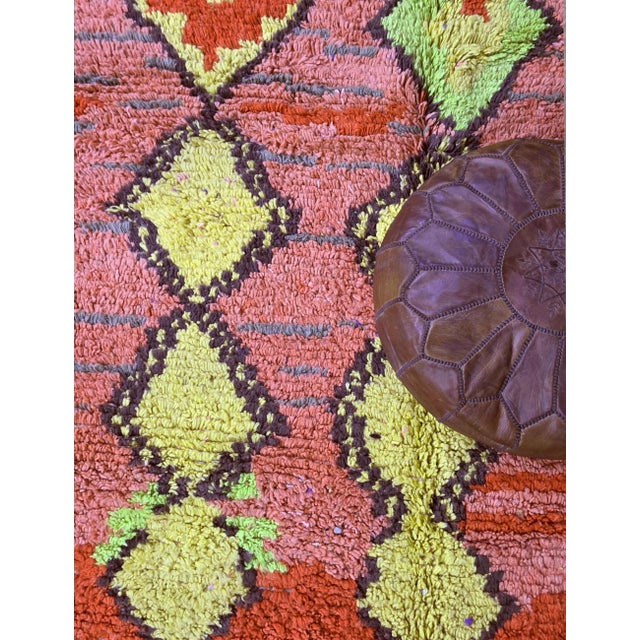 2020s Handmade Abstract Berber Wool Rug - 8.9 X 6.6 Ft For Sale - Image 5 of 7