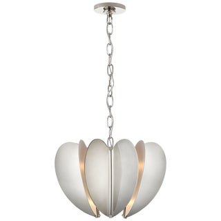 Kate Spade New York for Visual Comfort Signature Danes Small Chandelier in Polished Nickel For Sale