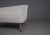 White Boucle Upholstery Fabric Cocktail Sofa, 1950s For Sale - Image 6 of 9