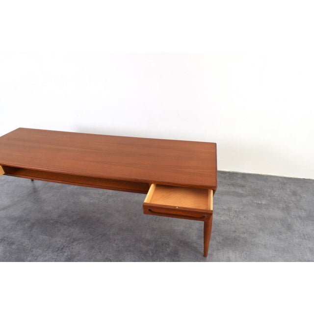 Mid-Century Modern Teak Coffee Table by Johannes Anderen for Trensum Möbelfabrik, 1960s For Sale - Image 13 of 16