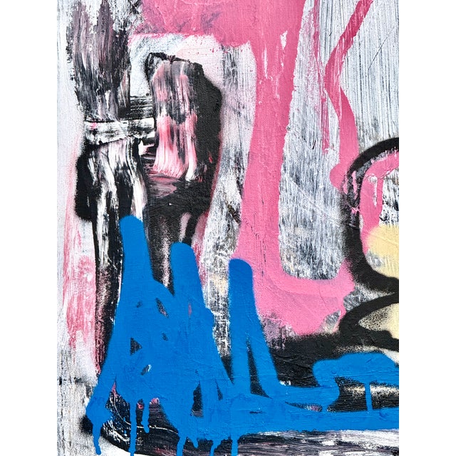2020s "It Happens at Midnight" Harrison Gilman Contemporary Abstract Mixed Media Painting For Sale - Image 5 of 12
