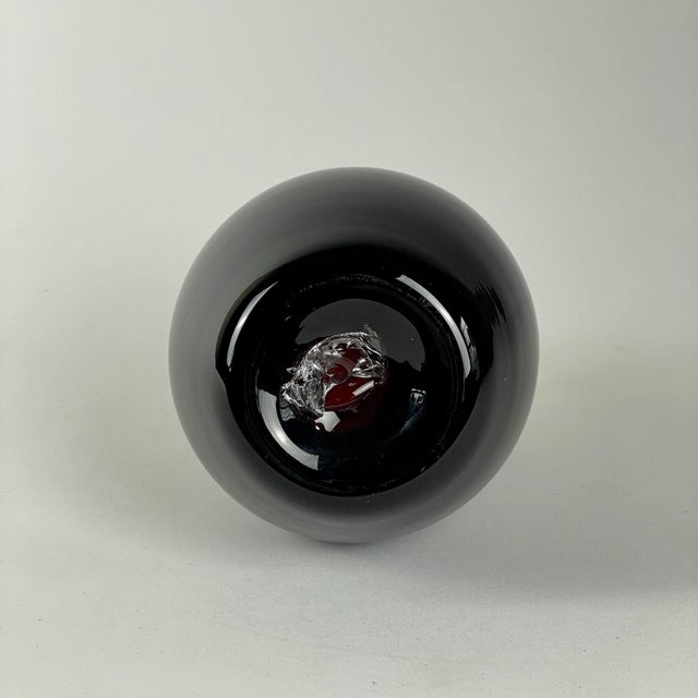 Yellow 1970s Hand Blown Multi Layered Color Glass Vase For Sale - Image 8 of 10