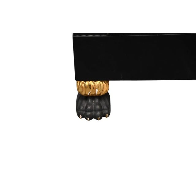Biedermeier Antique Biedermeier 19th C Black Lacquer Display Cabinet For Sale - Image 3 of 7