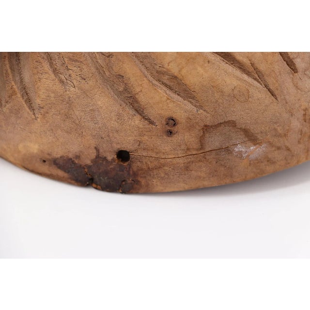 1972 Wooden Peruvian Folklore Owl Mask For Sale - Image 9 of 11