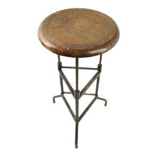Vintage Adjustable Work Stool For Sale