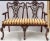 Early 20th-C. English Chinese Chippendale Style Carved Mahogany Settee / Bench For Sale - Image 10 of 10