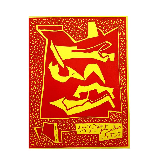 Alberto Magnelli (after) - Composition - Woodcut Conditions: excellent 32 x 24 cm 1959 XXe siècle, San Lazzaro Alberto...