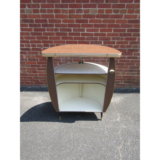 Brown English Retro Mid Century Kitch Barrel Bar 1950s For Sale - Image 8 of 11
