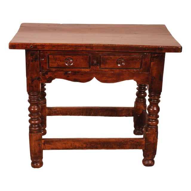 Antique Spanish Walnut Table, 1600s For Sale