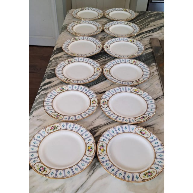 English Late 19th Century Minton's Nathan Dohrmann Co San Francisco California - 12 Salad Plates For Sale - Image 3 of 11