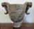 1920s French Art Deco Carved Marble Vase Urn with Stylized Cornucopia Handles For Sale - Image 9 of 11