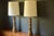 Pair of Mid Century Modern tall accent ceramic table lamps by Jane and Gordon Martz for Marshall Studios Inc.,...