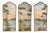 Italian Artist, Lobed Panels with Landscapes, Oil Paintings on Canvas, Set of 3 For Sale