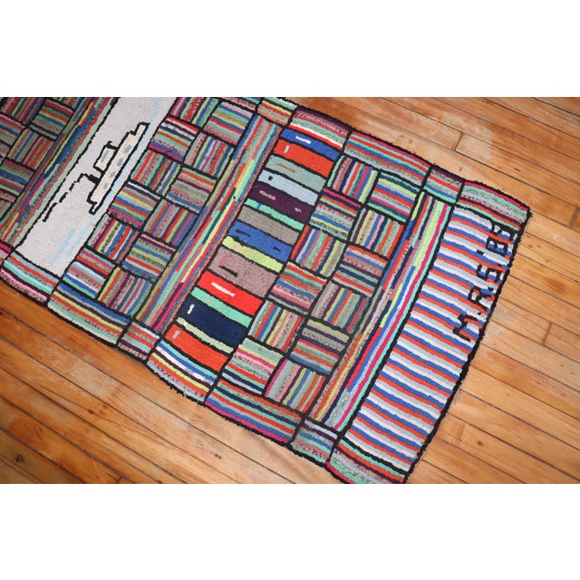 Late 20th Century American Hooked Runner - 2'5" x 18'9" For Sale - Image 14 of 18