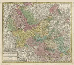 Antique Map of the Region of Germany