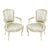 Set of Louis Revival French Painted Armchairs, 19th Century For Sale