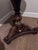 1980s Maitland-Smith Verre Églomisé Pedestal Table With Brass Lotus Feet For Sale In Sacramento - Image 6 of 8