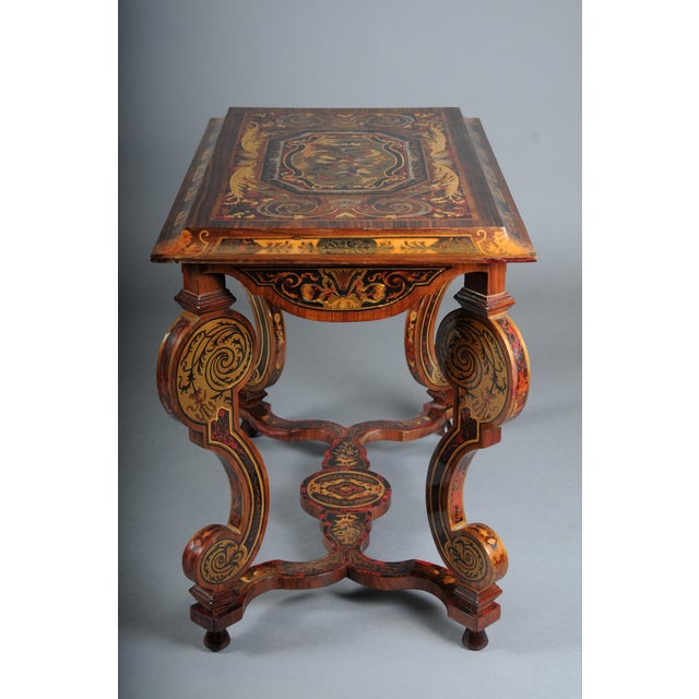 Boulle Inlaid Table in Wood For Sale - Image 13 of 18