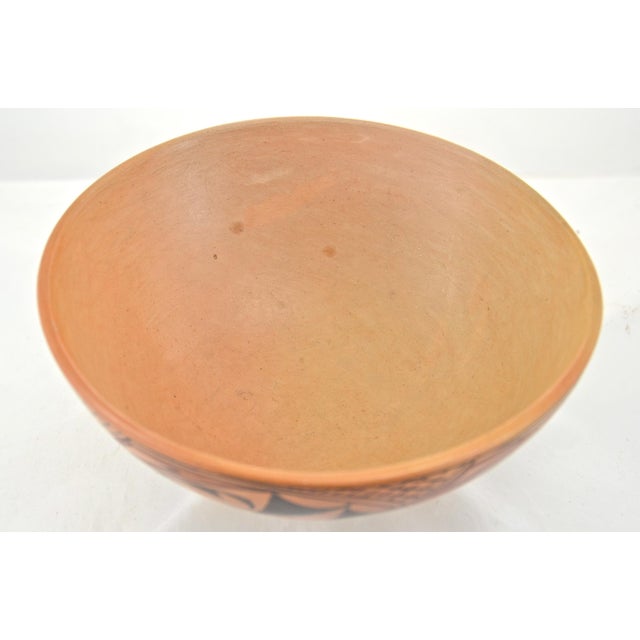 Hopi Style Hand-Coiled Golden Burnished Bowl For Sale - Image 4 of 6