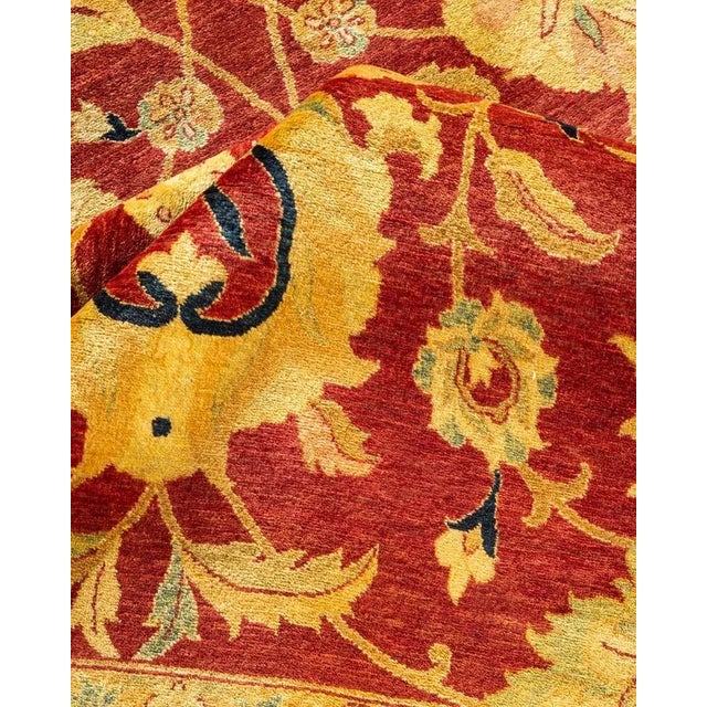 Textile Mogul, One-of-a-Kind Hand-Knotted Area Rug in Orange, 8' 0" x 10' 2" For Sale - Image 7 of 8