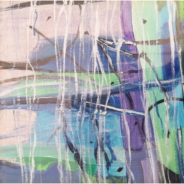 Landscape - Acrylic on Plywood by M. Goeyens - 2000s 2000s For Sale - Image 3 of 3