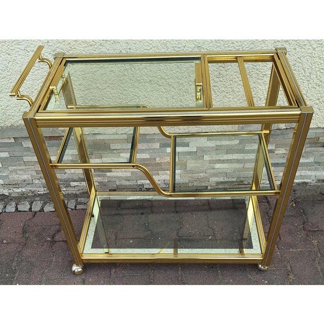 Vintage French Serving Trolley, 1970s For Sale - Image 10 of 12