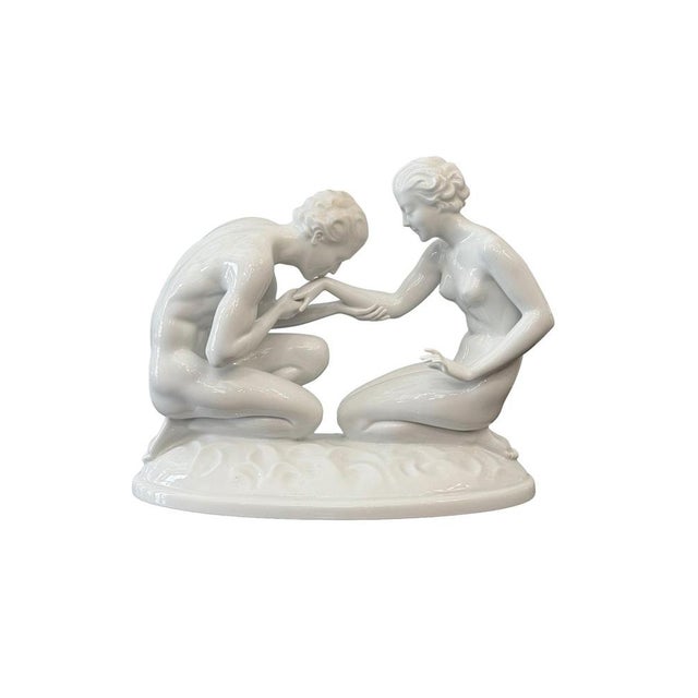 Designed by Austrian sculptor Eduard Liebscher for the Augarten manufactory in Vienna, one of Europe’s most prestigious...