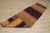 1960s 1960s Scandinavian Natural Wool Colorful Striped Kilim Runner Rug For Sale - Image 5 of 7