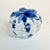 1970s Vintage Hollywood Regency Chinoiserie Blue & White Pumpkin Trinket Box For Sale - Image 6 of 9