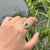 Art Deco VRJewels Vintage Cluster Diamond 1.81 Carats Emerald Ring in 14k Gold Size 5.5, New For Sale - Image 3 of 18
