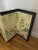 Green Antique Japanese Byobu Four-Panel “Lotus and Heron” Folding Screen For Sale - Image 8 of 12
