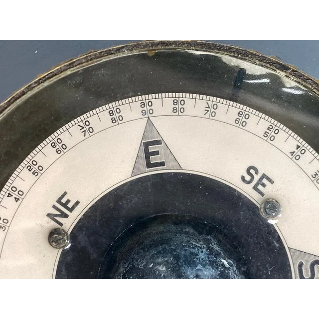 Antique Maritime Navy Compass For Sale - Image 5 of 9