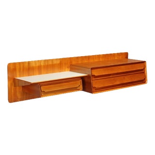 Vintage Wall Cabinet with Drawers, 1960s For Sale