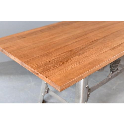 Large Industrial Dining Table by H Mc-G and Co LTD, 1920s For Sale - Image 4 of 13