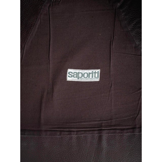 Leather "Confidential" Chair by Alberto Rosselli for Saporiti For Sale - Image 13 of 13
