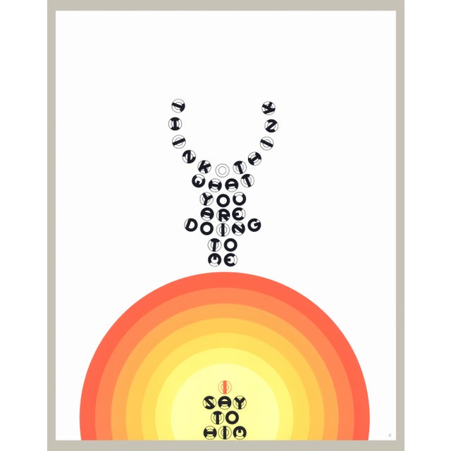 1969 Serigraph by Gerald Laing "D M T 42" Print 5 For Sale