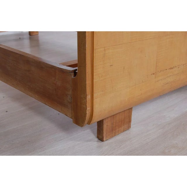 Art Deco Burl Single Bed Frame, 1930s For Sale - Image 10 of 15