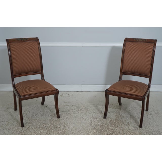 Set of 8 Henredon Mahogany Regency Dining Chairs For Sale - Image 12 of 18