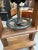 Brown Large Elm Bookbinder's Press, Early 20th Century For Sale - Image 8 of 10